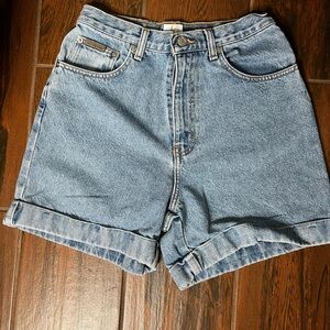 Calvin Klein Vintage Denim Cuffed High Rise Shorts